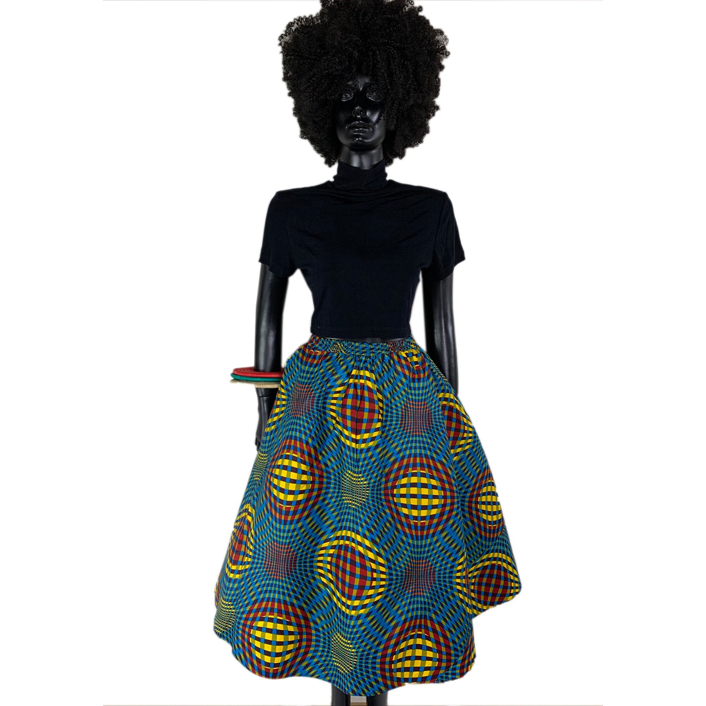 African Wax Skirt