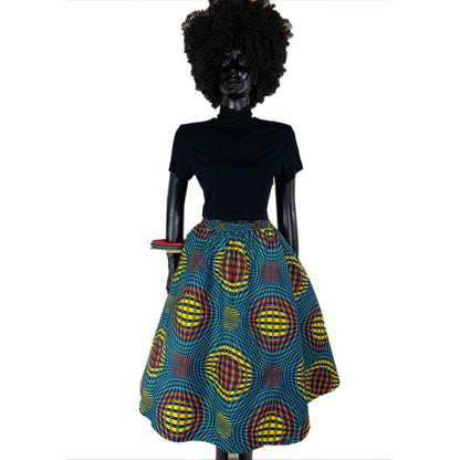 African Wax Skirt