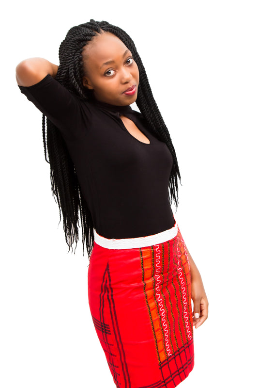 African Wax Skirt