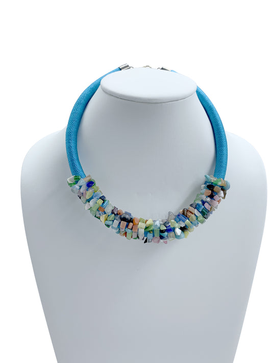 Kathy Handmade Colorful Statement chocker