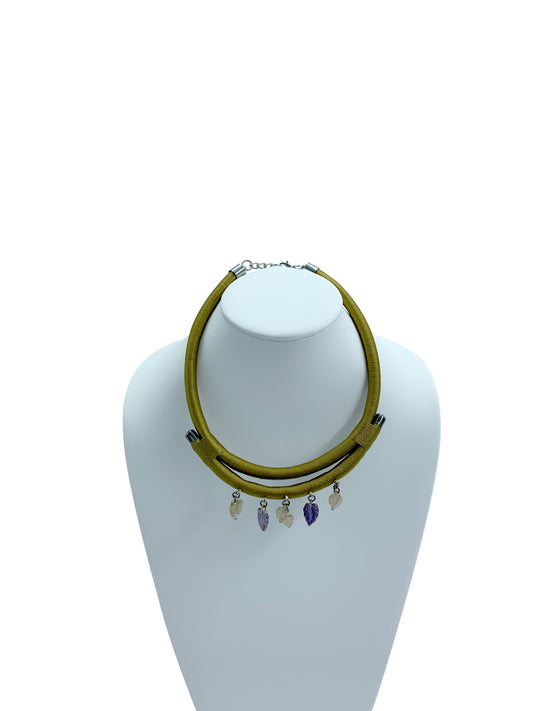 Kathy Handmade Colorful Statement chocker