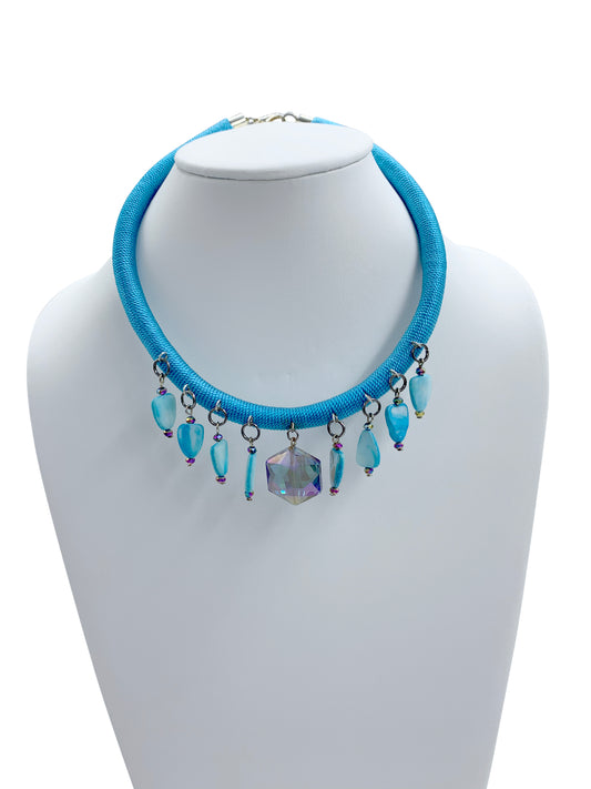 Kathy Handmade Colorful Statement chocker