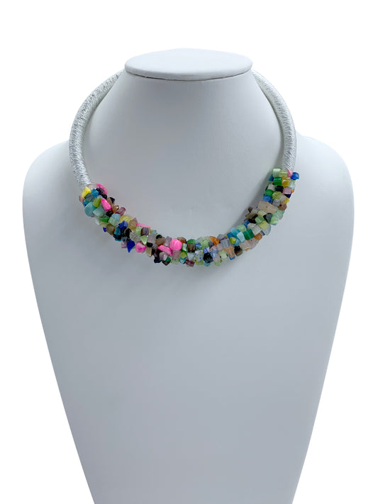 Kathy Handmade Colorful Statement chocker