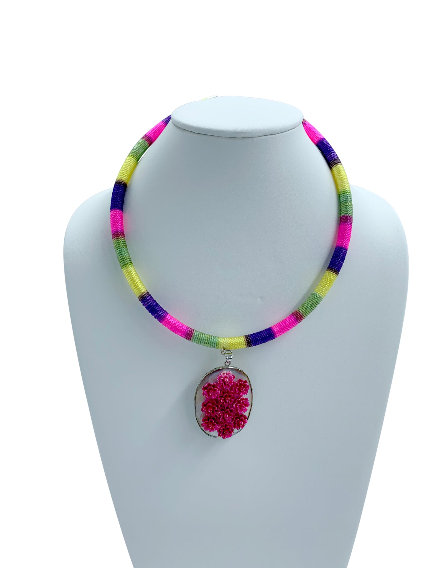 Kathy Handmade Colorful Statement chocker