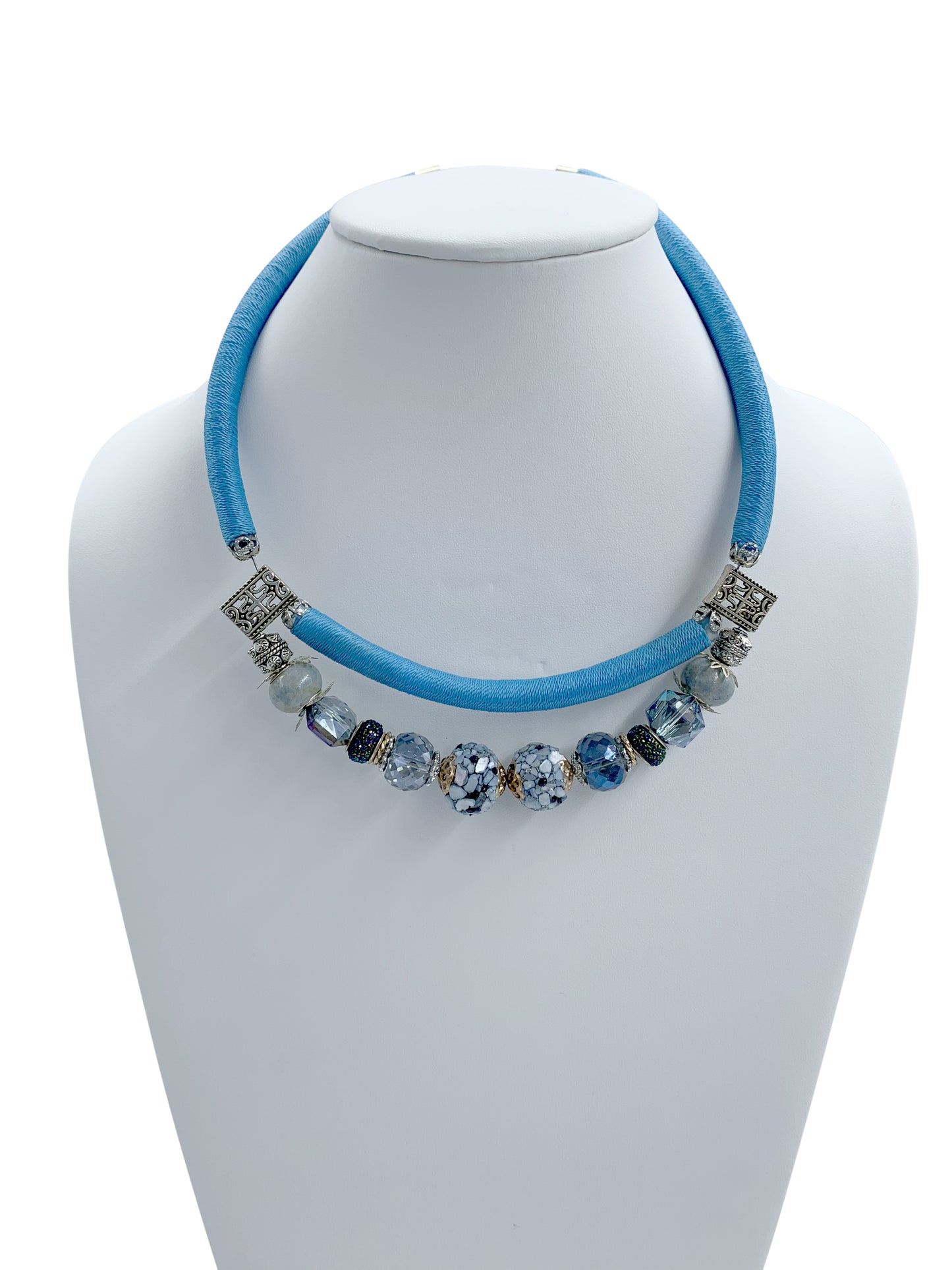 Kathy Handmade Colorful Statement chocker