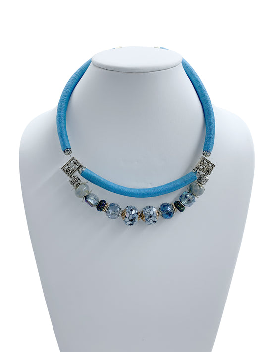 Kathy Handmade Colorful Statement chocker