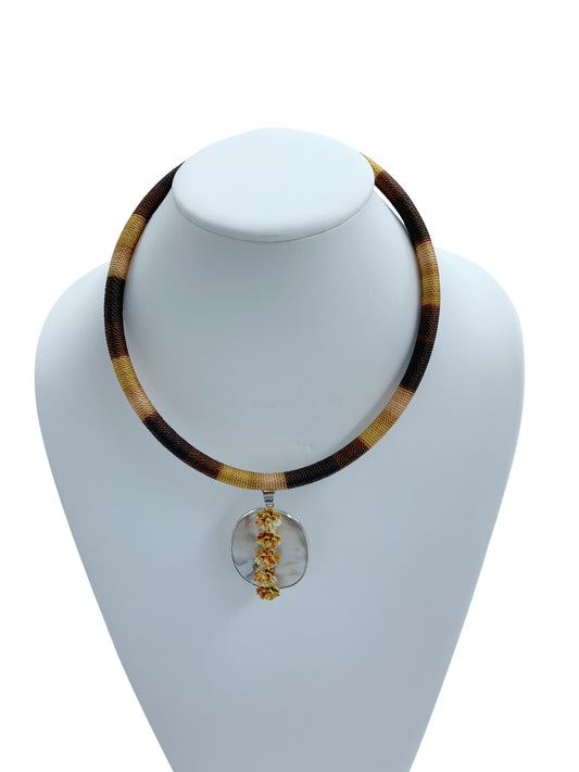Kathy Handmade Colorful Statement chocker