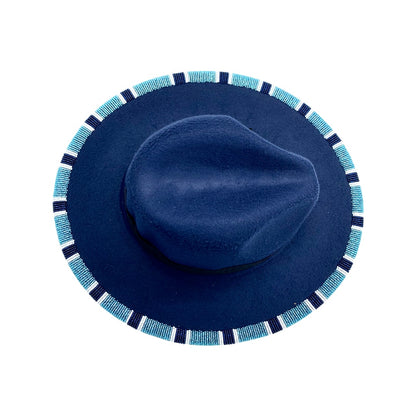 Hand Beaded Fedora Hat