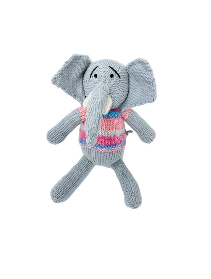 Elephant Handmade Crochet stuffed Doll for Montessori Play, Nursery Decor, and Baby Shower Gifts . Granddaughter, niece, nephew & grandson