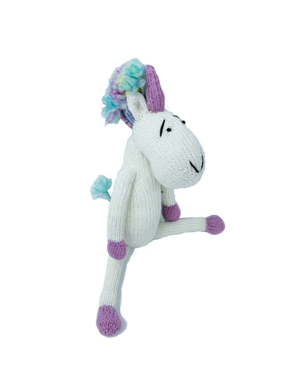 Unicorn Handmade Crochet stuffed Doll for Montessori Play, Nursery Decor, and Baby Shower Gifts . Granddaughter, niece, nephew & grandson