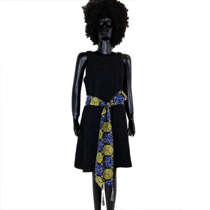 Reversible African Print Belt
