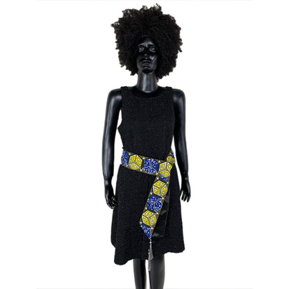 Reversible African Print Belt