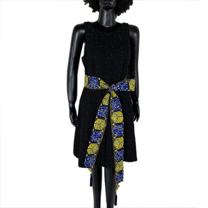 Reversible African Print Belt