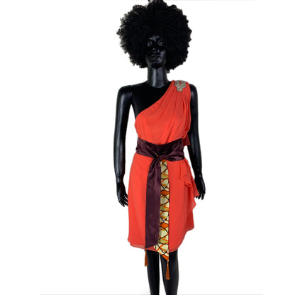 Reversible African Print Belt