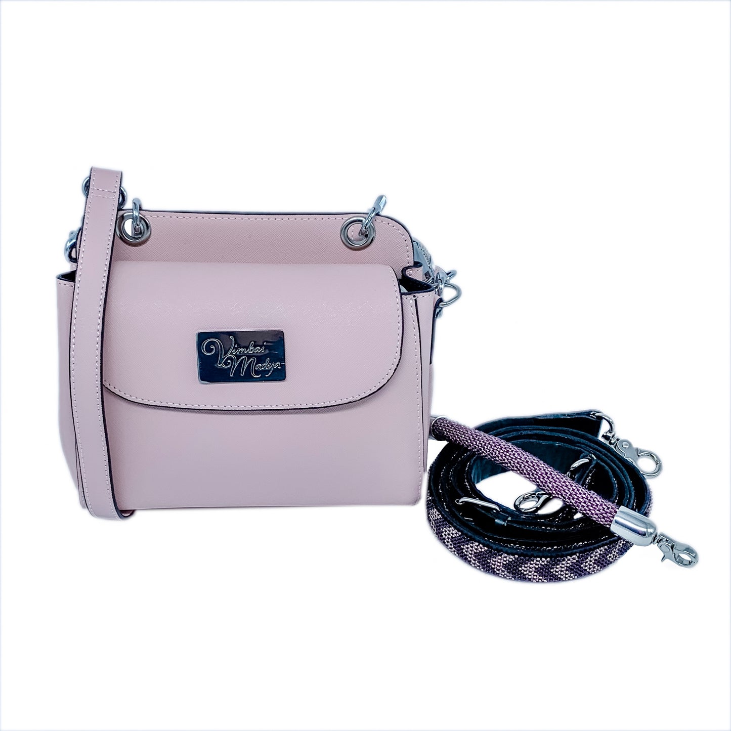 Kenya Mini Leather Bag with interchangeable set of straps and handles