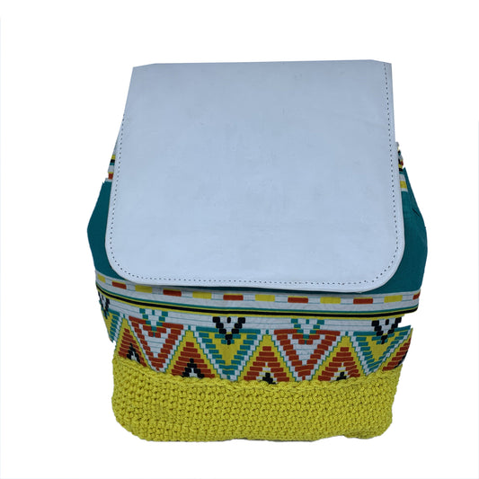 Convertible Backpack with Ankara African Fabric - Weekend Bag for Mom. Boho Tote or Cross Body Duffle Bag for Office, Wife Birthday, Gift for Her