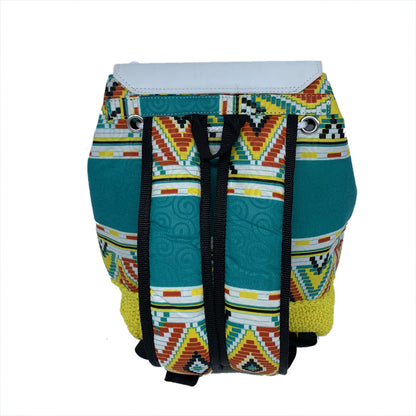 Convertible Backpack with Ankara African Fabric - Weekend Bag for Mom. Boho Tote or Cross Body Duffle Bag for Office, Wife Birthday, Gift for Her