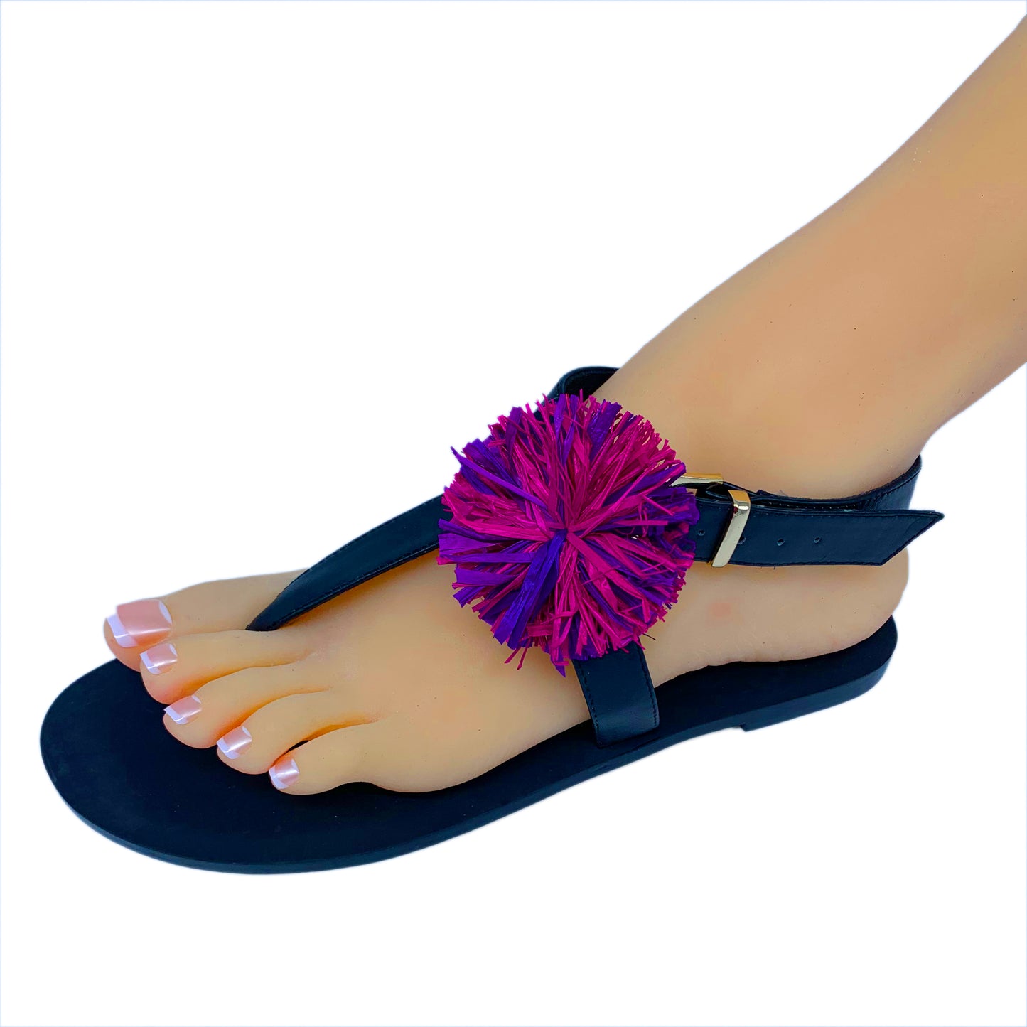 Raffia Shoe Clips