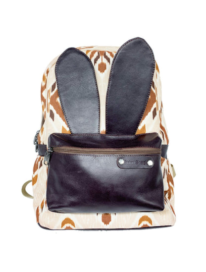 Cute Bunny Ears for back to school Gift - Weekend Bag for Kids .  Boho Tote or Cross Body Duffle , Daughter Birthday,  Niece Nephew Gift