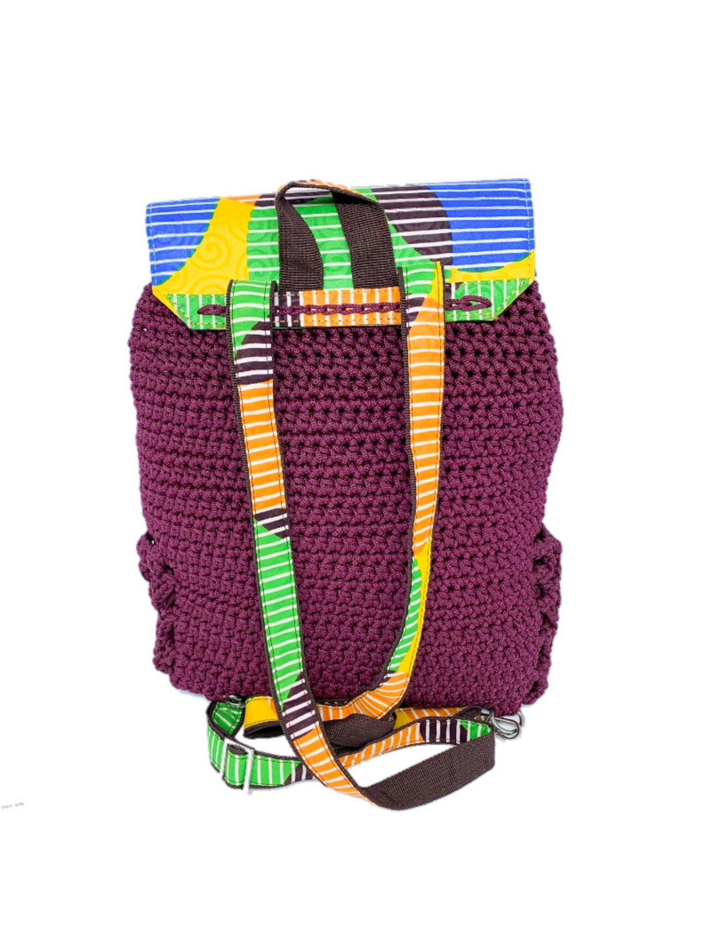 Convertible Backpack with Ankara African Fabric - Weekend Bag for Mom. Boho Tote or Cross Body Duffle Bag for Office, Wife Birthday, Gift for Her