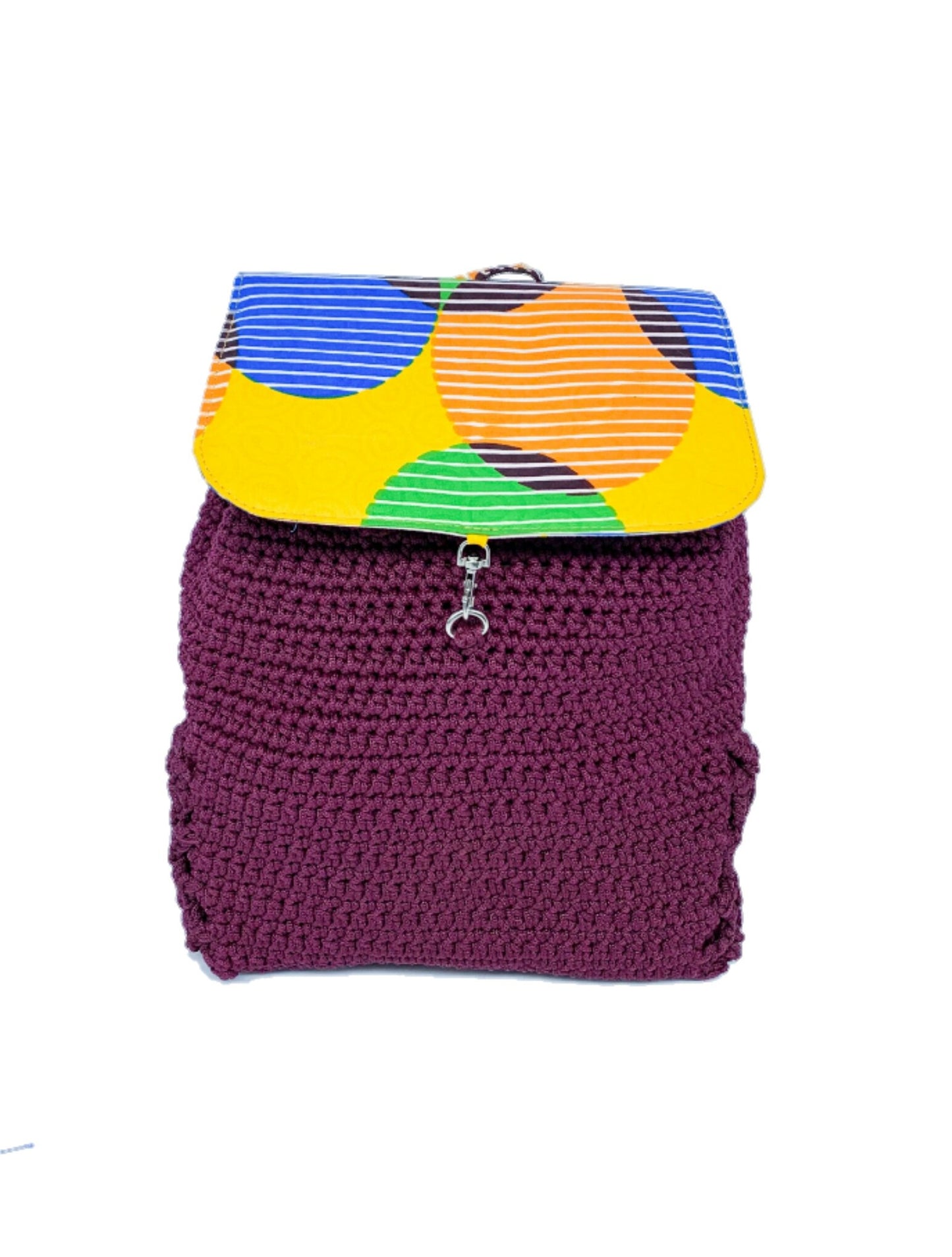 Convertible Backpack with Ankara African Fabric - Weekend Bag for Mom. Boho Tote or Cross Body Duffle Bag for Office, Wife Birthday, Gift for Her