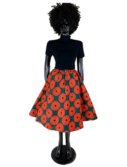 African Wax Skirt