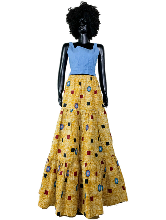 I will take you to my mother African wax skirt