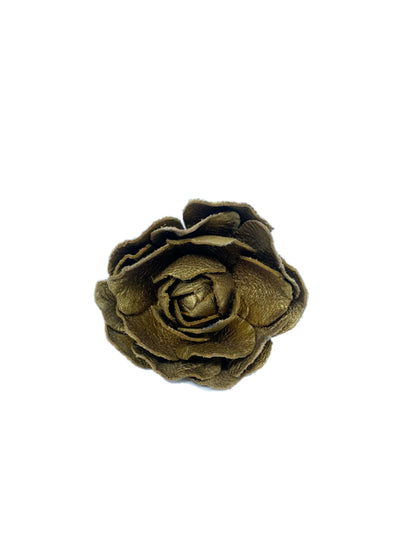 Leather rose ring