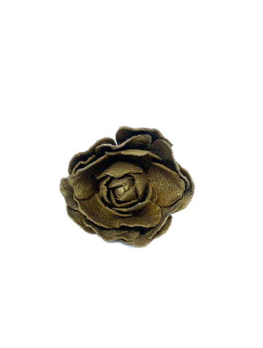 Leather rose ring