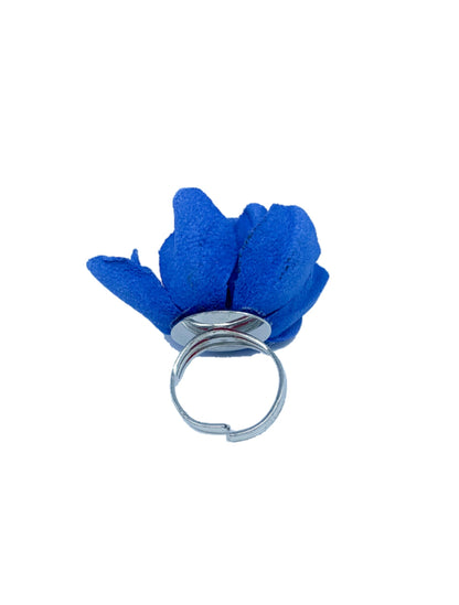 Leather rose ring