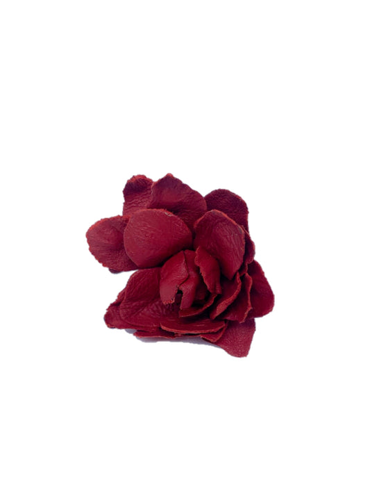 Leather rose ring