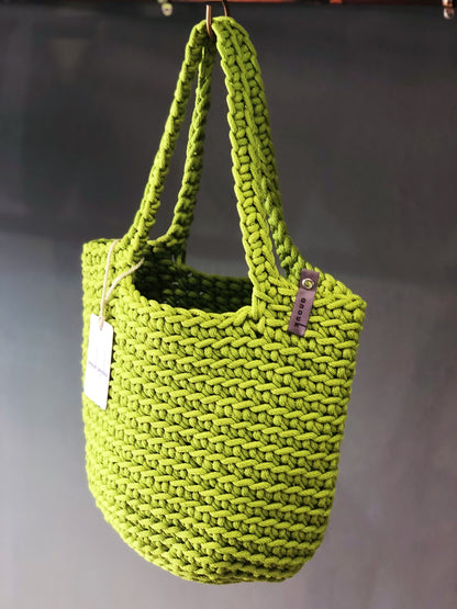 Scandinavian Style Long Handle Tote Bag Handmade