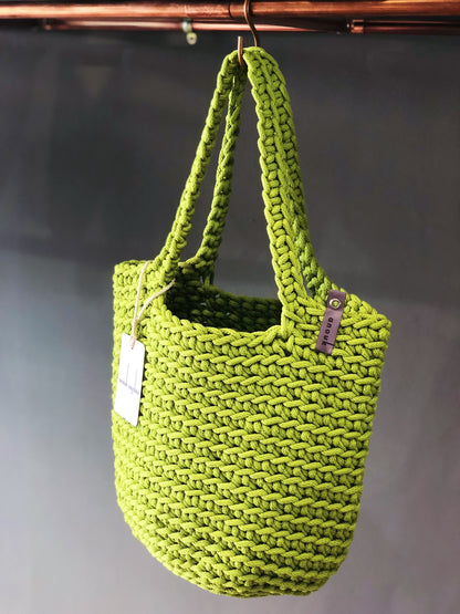 Scandinavian Style Long Handle Tote Bag Handmade