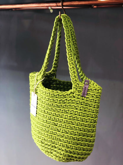 Scandinavian Style Long Handle Tote Bag Handmade