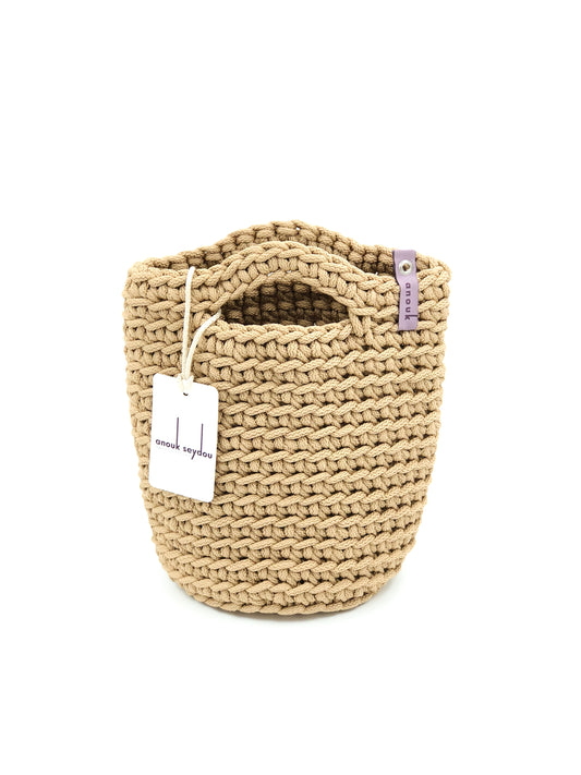 Tote Bag Scandinavian Style White Coffee Size MINI