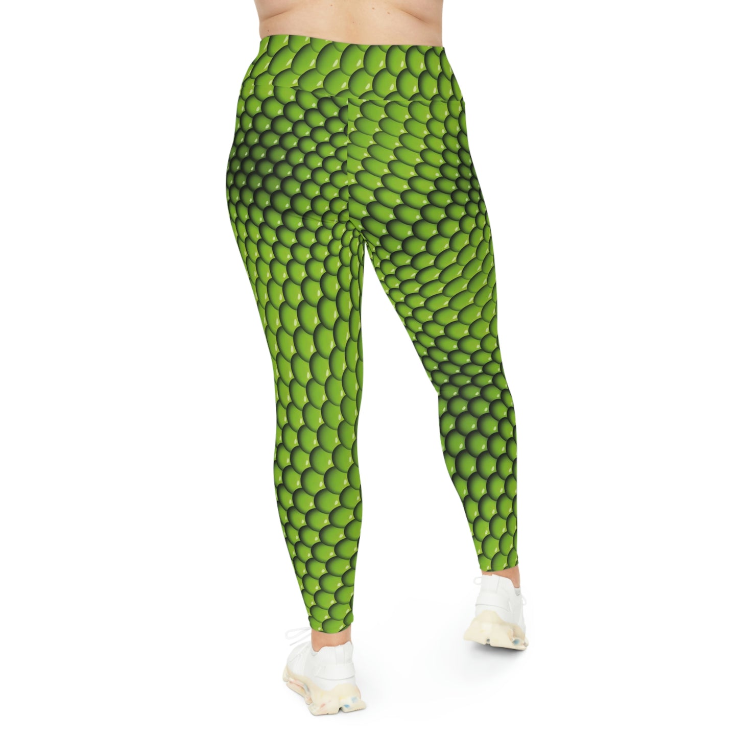 Lizard Wizard Plus Size Leggings, reptile fitness One of a Kind Gift - Workout Activewear tights for Mothers Day, Girlfriend, Gift for Her