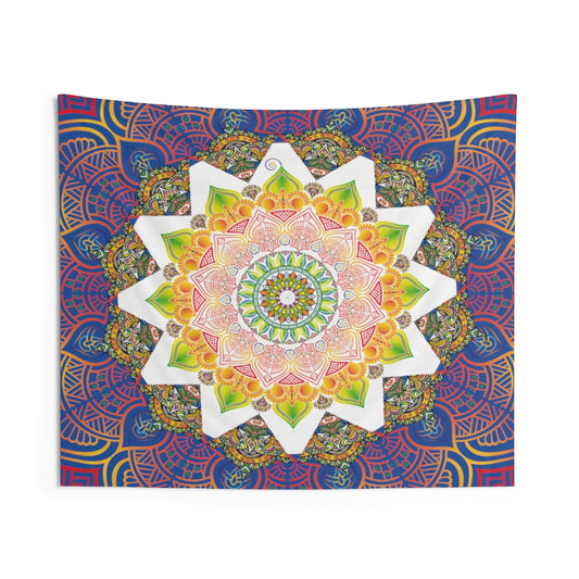 Indian Tapestry for Contemporary Home Decor . Inspirational Wall Hanging Art for Baby Nursery, Dorm room, Coastal Home . Housewarming Gift