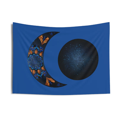 Crescent moon Phase Tapestry for Contemporary Home Decor, Wall Hanging Art for Baby Nursery, Dorm room, Coastal Home . Housewarming Gift