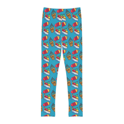 Valentine Youth Leggings,  One of a Kind Gift - Unique Workout Activewear tights for  kids fitness, Daughter, Niece  Christmas Gifts