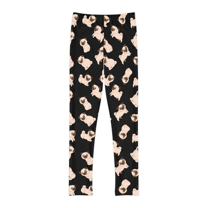 Dog Lover Youth Leggings,  One of a Kind Gift - Unique Workout Activewear tights for  kids fitness , Daughter, Niece  Christmas Gift