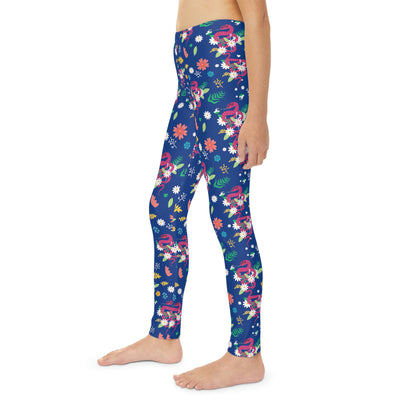 Snake Cute Summer Youth Leggings, One of a Kind Gift - Workout Activewear tights for kids, Granddaughter, Niece Christmas Gift