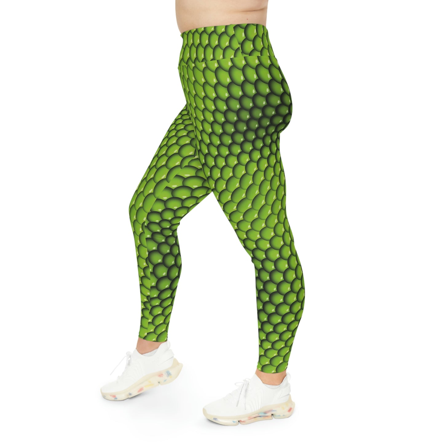 Lizard Wizard Plus Size Leggings, reptile fitness One of a Kind Gift - Workout Activewear tights for Mothers Day, Girlfriend, Gift for Her
