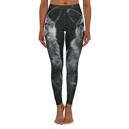 Wolf Women Viking Pants One of a Kind Gift - Unique Workout Activewear tights for Wife fitness, Mother, Girlfriend Christmas Gift