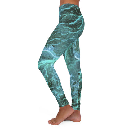 Night lights Galaxy Plus Size Leggings One of a Kind Gift - Unique Workout Activewear tights for Mom fitness, Mothers Day, Girlfriend Christmas