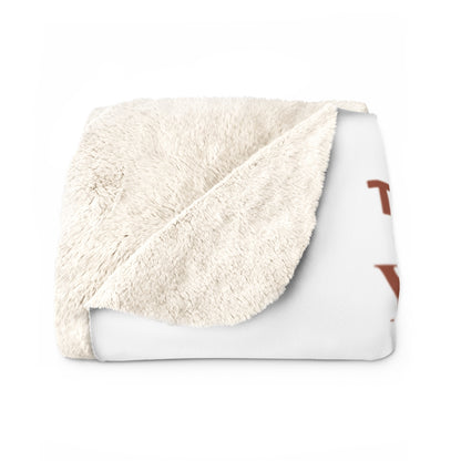 You are Enough Daughter Sherpa Fleece Blanket (From Mom)