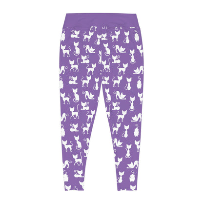Cat Mom Pawsome Plus Size Leggings Plus Size Leggings One of a Kind Gift - Unique Workout Activewear tights for  kids Fitness , Daughter, Niece  Christmas Gift