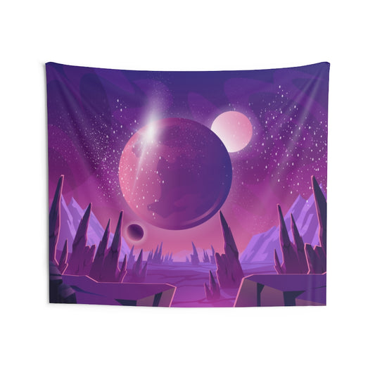 Moon Phase Tapestry for Contemporary Home Decor . Inspirational Wall Hanging Art for Baby Nursery, Dorm room, Coastal Home . Housewarming Gift