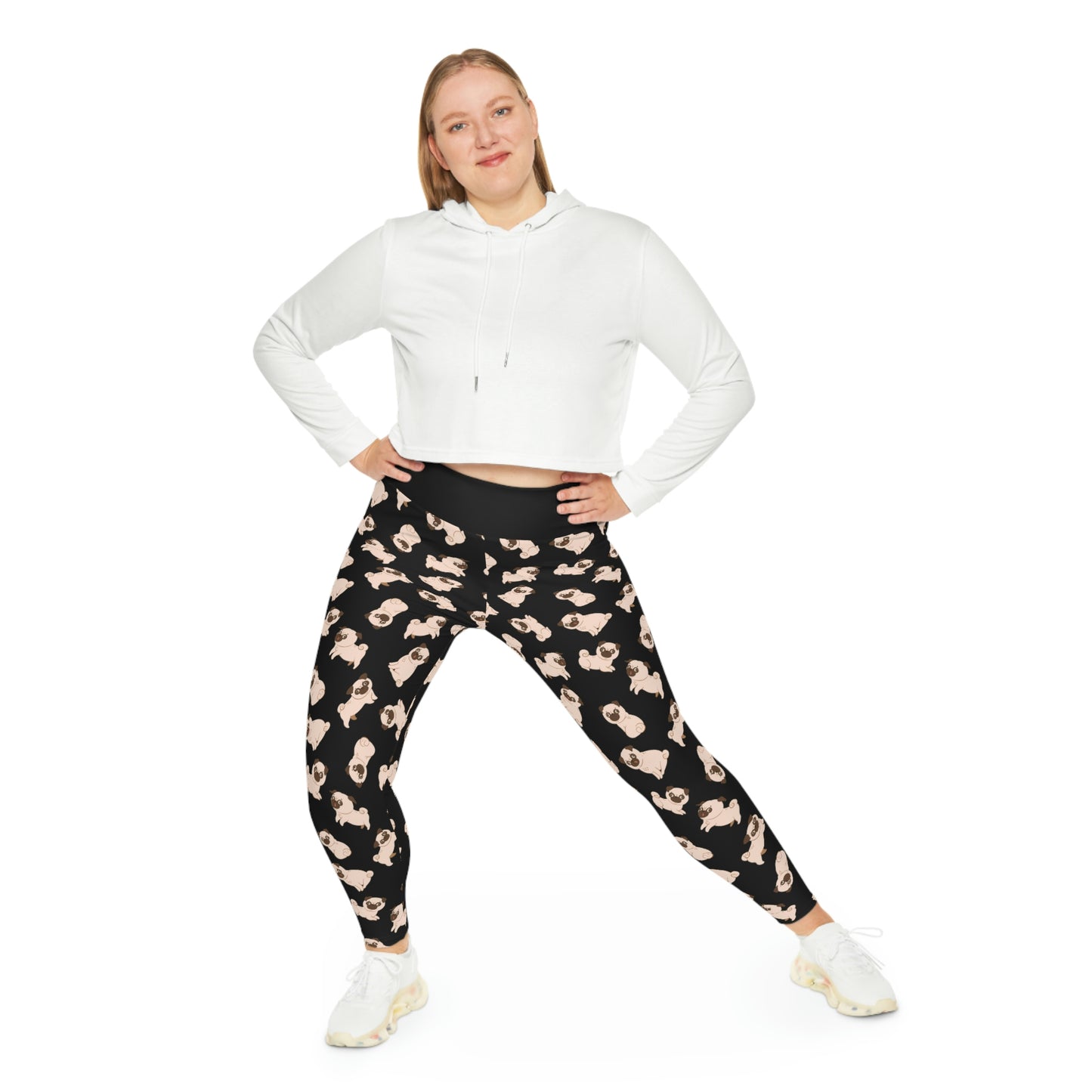 Dog Mom Plus Size Leggings One of a Kind Gift - Unique Workout Activewear tights for Mom fitness, Mothers Day, Girlfriend Christmas Gift