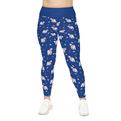Dog Mom Plus Size Leggings One of a Kind Gift - Unique Workout Activewear tights for Mom fitness, Mothers Day, Girlfriend Christmas Gift