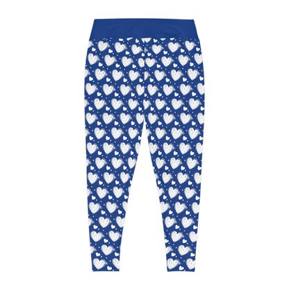 Valentines Day Gift For Her Plus Size Leggings . One of a Kind Workout Activewear tights for Mothers Day, Girlfriend, Gift for Her